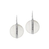 AE-1199-MOP Sterling Silver Earring With Round Mother Of Shell Jewelry Bali Designs Inc